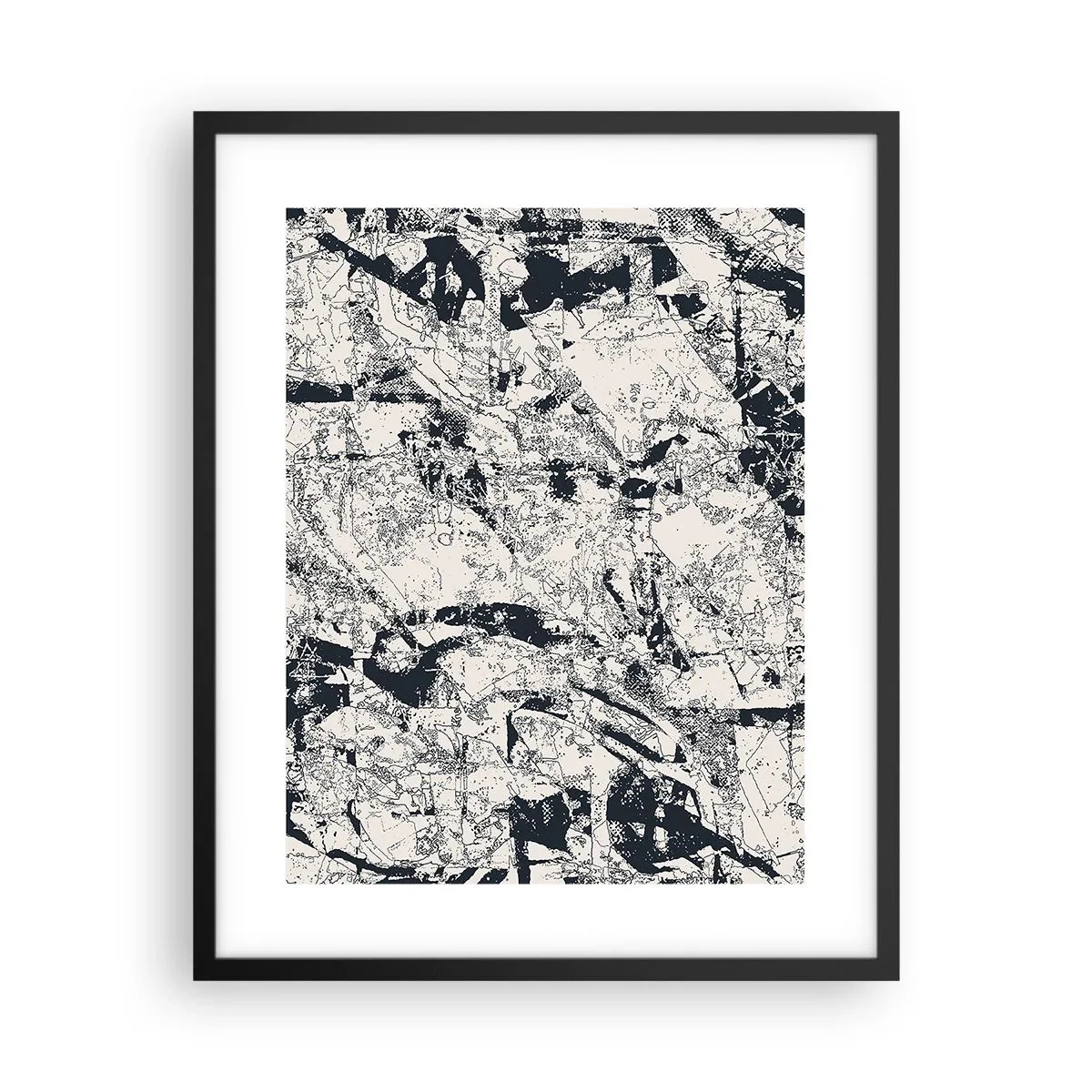 Póster en marco negro - La interpenetración de los opuestos - 40x50 cm