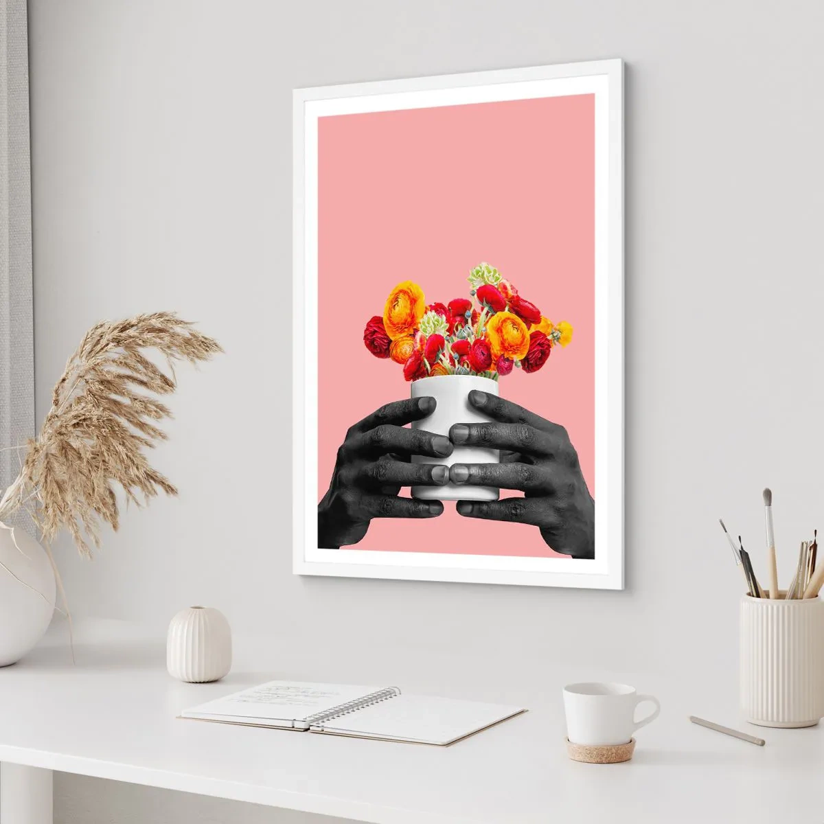 Póster en marco blanco - La apoteosis de la vida - 30x40 cm