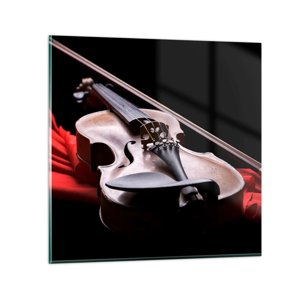 Cuadro sobre vidrio - Impresiones sobre Vidrio - Música de sentimientos - 50x50 cm