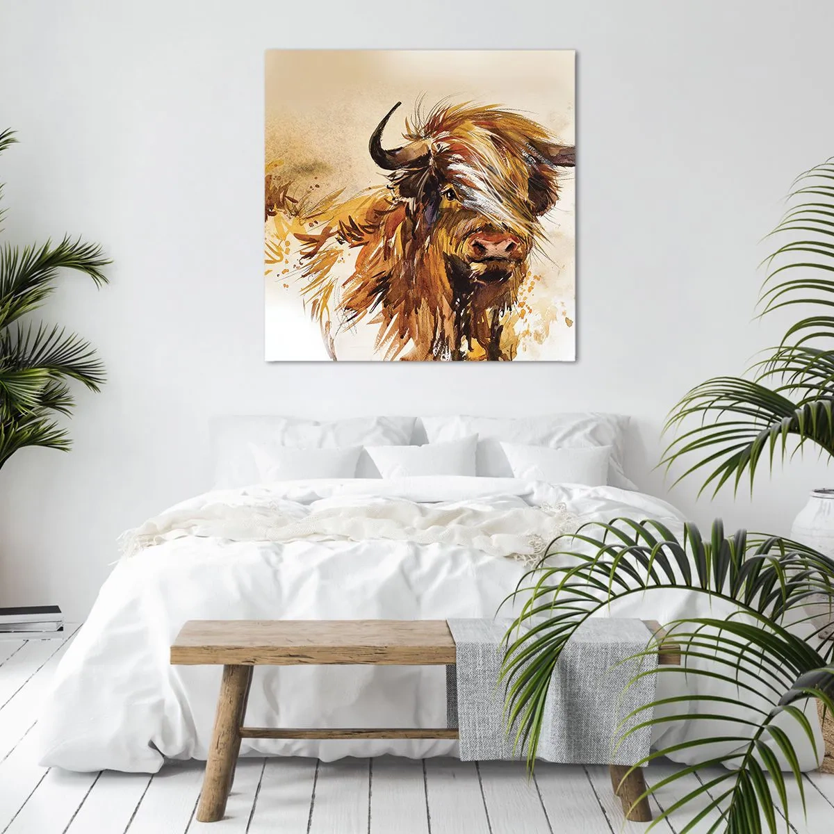 Cuadro sobre lienzo - Impresión de Imagen - El orgullo del líder - 70x70 cm