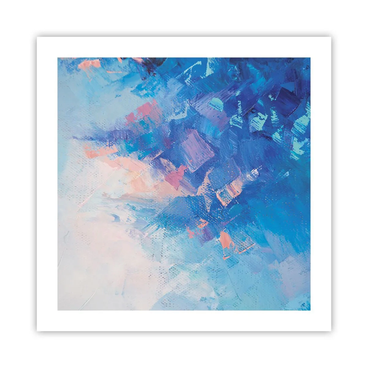 Póster - Abstracción invernal - 50x50 cm