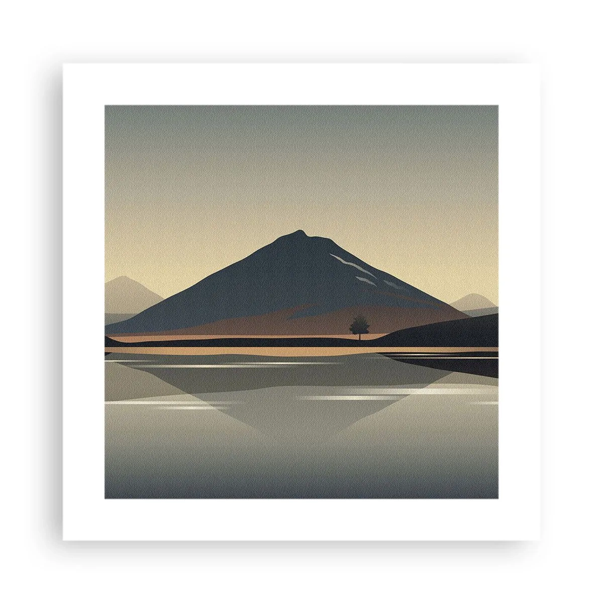 Póster - Reflejo de espejo - 40x40 cm