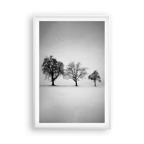 Póster en marco blanco - ¿Con qué sueñan? - 61x91 cm