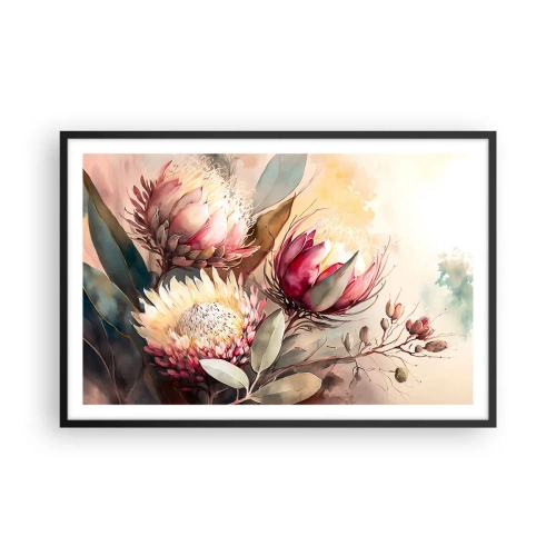 Póster en marco negro - De perfil y de frente - 91x61 cm