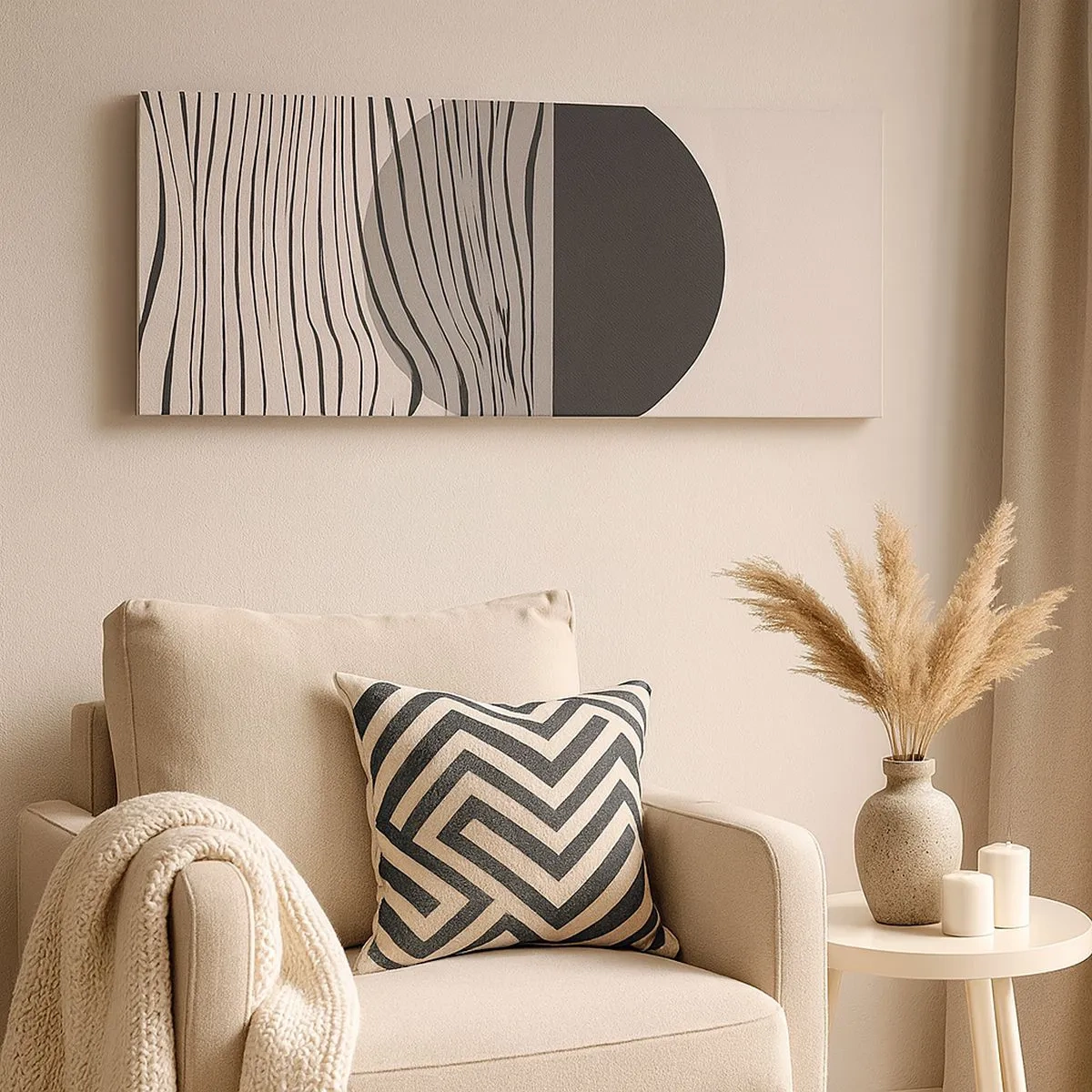 Cuadro sobre lienzo - Impresión de Imagen - Media composición - 100x40 cm