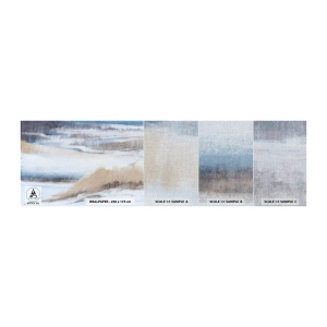 Muestra de fotomural Premium Canvas - Composición invernal - Invierno, Pedazo, Pastel - 100x30 cm