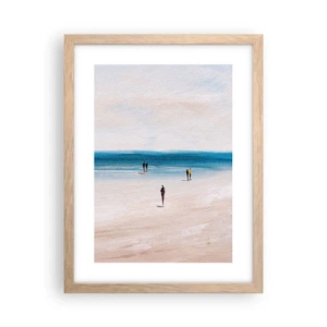 Póster en marco roble claro - Necesidad natural - 30x40 cm