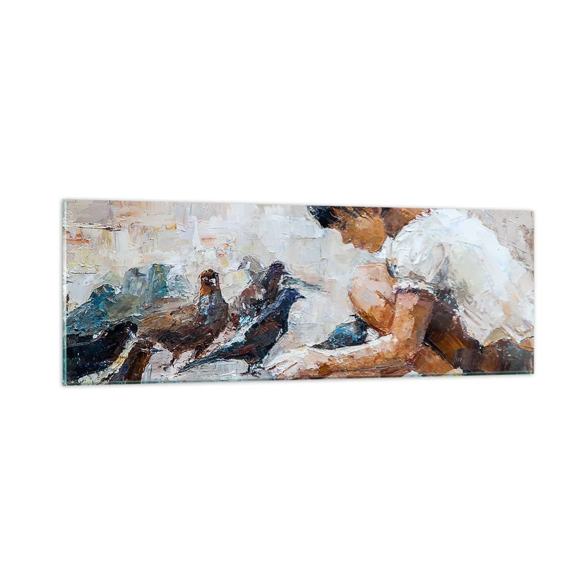 Cuadro sobre vidrio - Impresiones sobre Vidrio - Pequeños y dulces - 90x30 cm