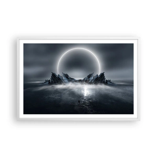 Póster en marco blanco - El final del cuento - 91x61 cm