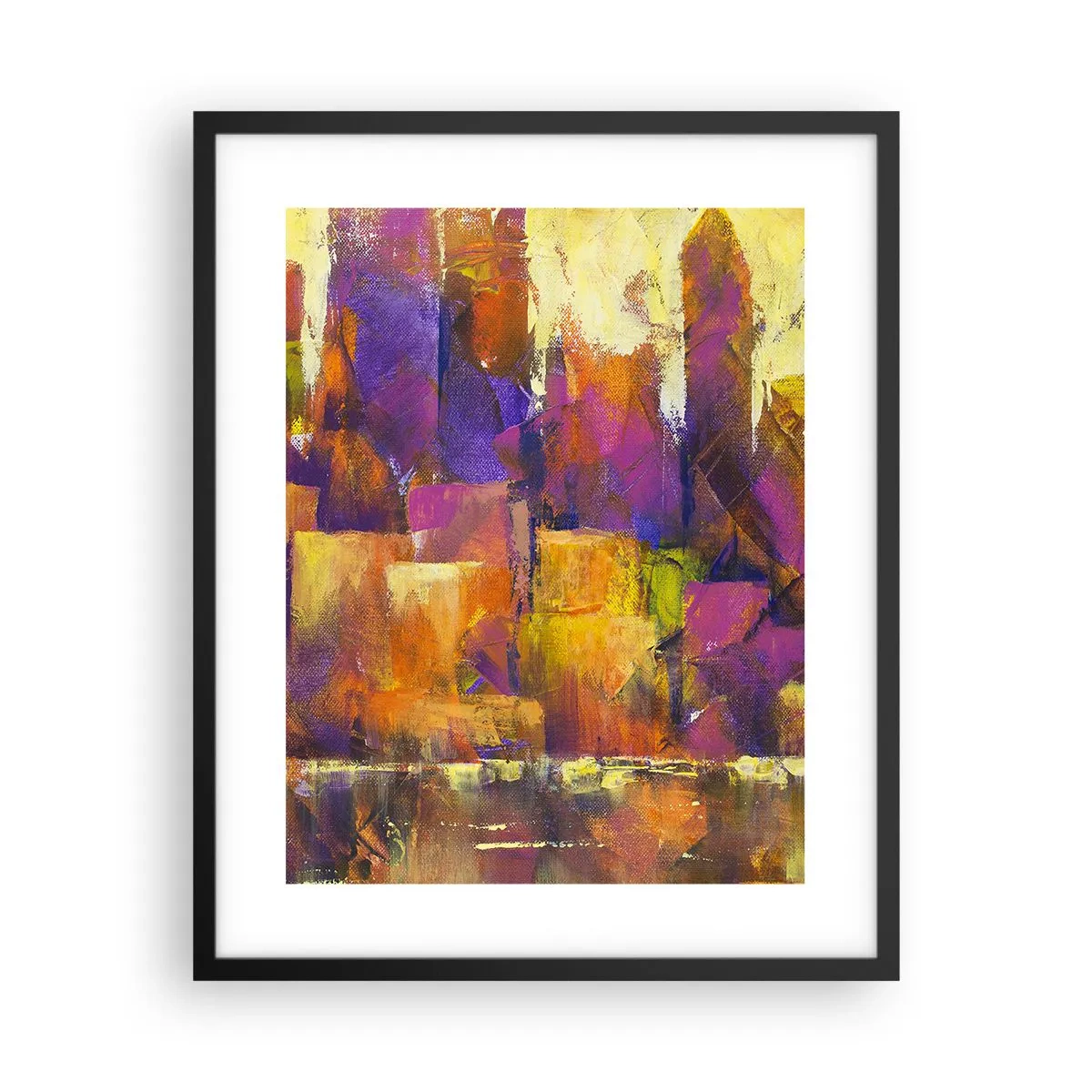 Póster en marco negro - Composición metropolitana - 40x50 cm