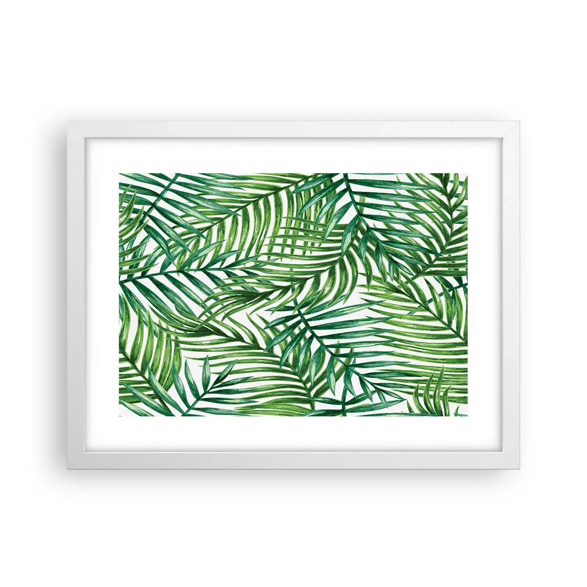 Póster en marco blanco - Bajo el verde - 40x30 cm