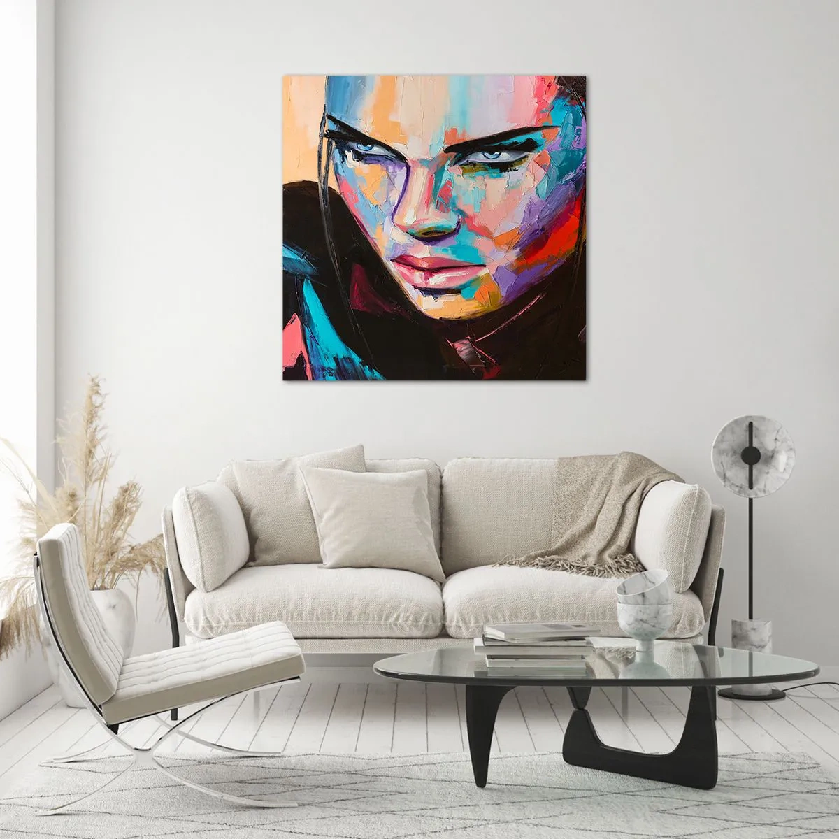 Cuadro sobre vidrio - Impresiones sobre Vidrio - Salvaje de corazón - 70x70 cm