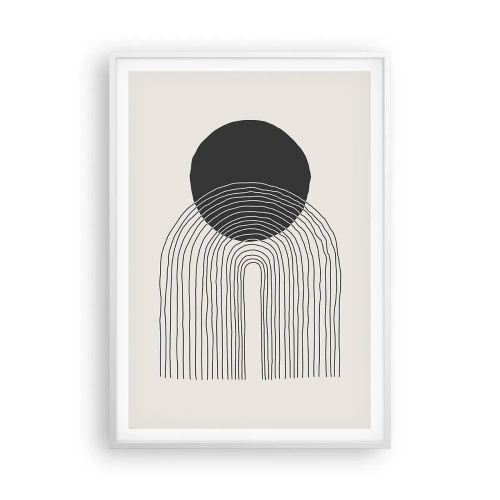 Póster en marco blanco - Temblor y certeza - 70x100 cm