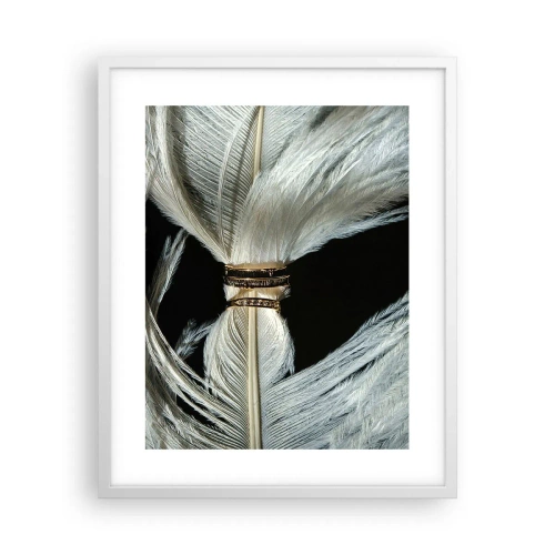 Póster en marco blanco - ...y no te dejaré.... - 40x50 cm