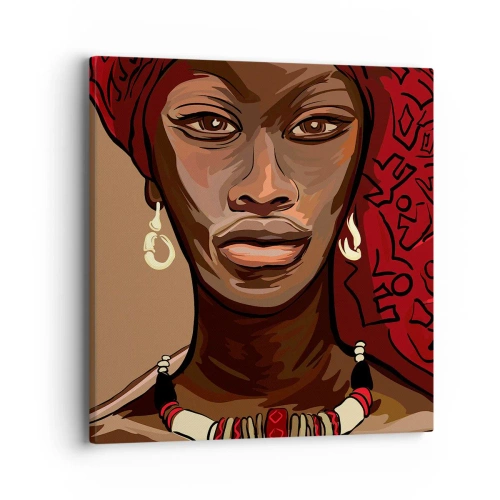 Cuadro sobre lienzo - Impresión de Imagen - Venus de ébano - 40x40 cm