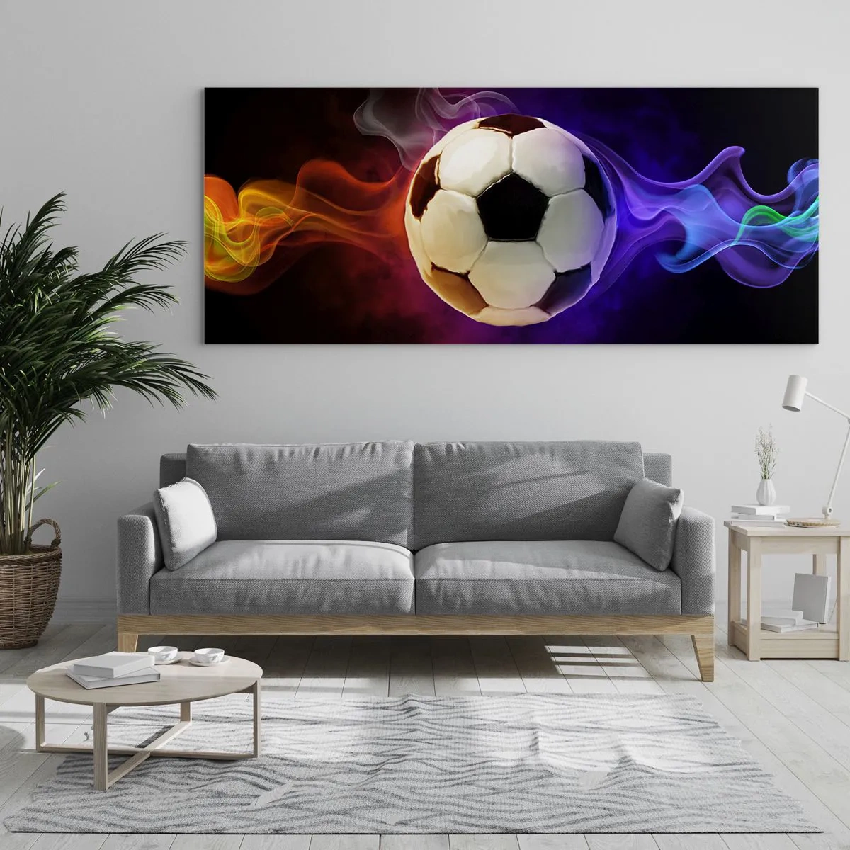 Cuadro sobre vidrio - Impresiones sobre Vidrio - El poder mágico del juego - 100x40 cm