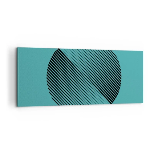 Cuadro sobre lienzo - Impresión de Imagen - El círculo: una variación geométrica - 100x40 cm