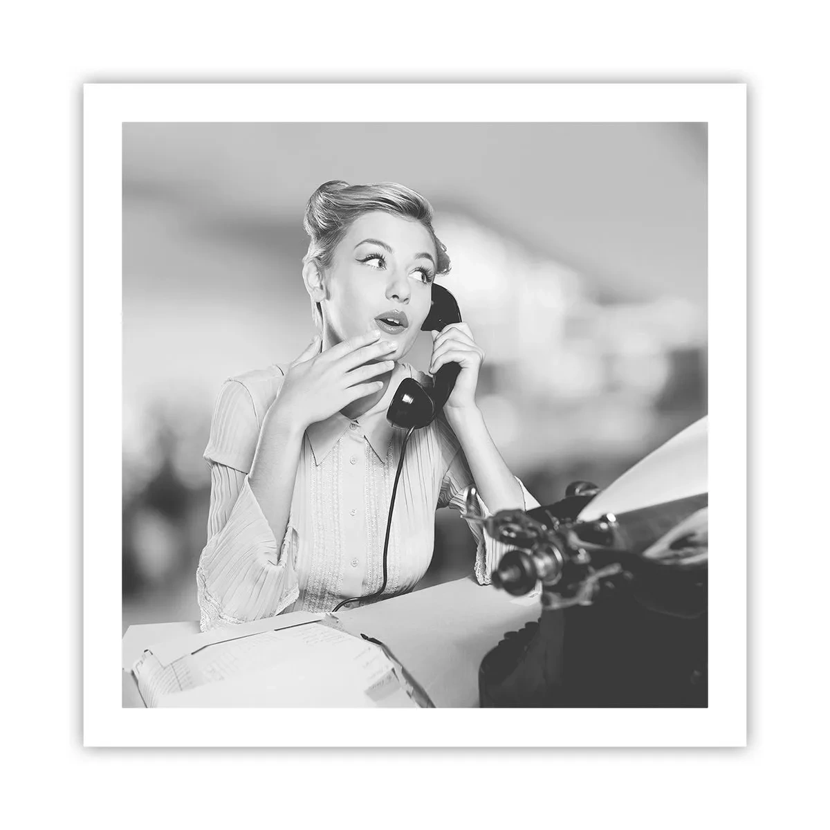 Póster - ¿Diga?, estamos en los años 50. - 60x60 cm