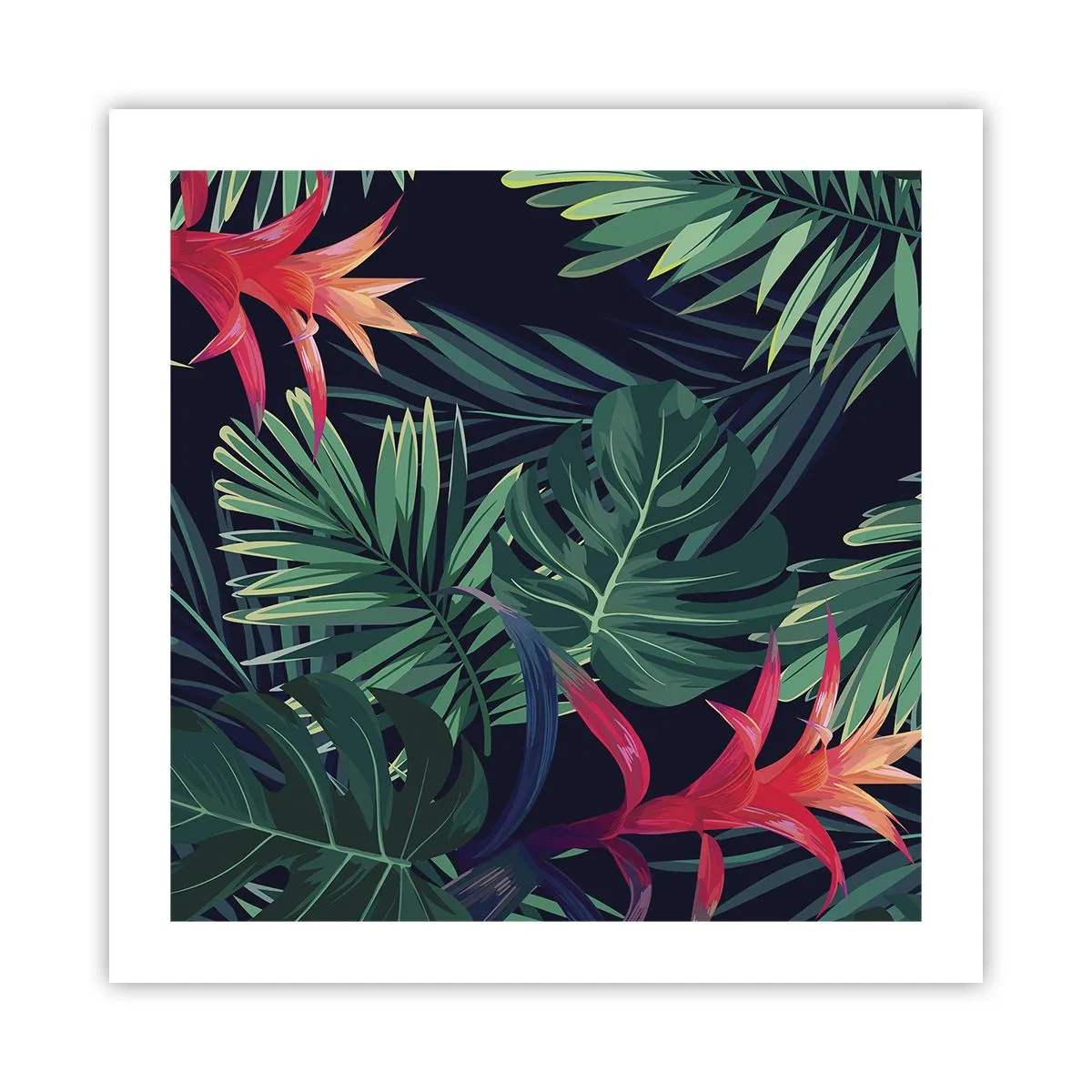 Póster - Encender el color verde - 50x50 cm