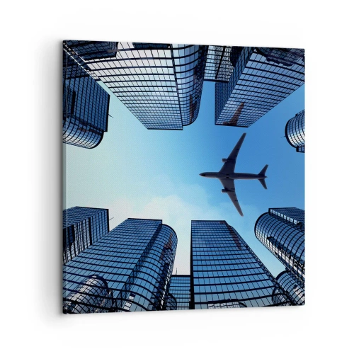 Cuadro sobre lienzo - Impresión de Imagen - La vista desde el abismo de cristal - 60x60 cm