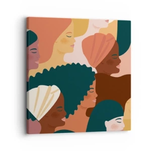 Cuadro sobre lienzo - Impresión de Imagen - La feminidad - 30x30 cm
