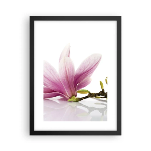 Póster en marco negro - Suave como un soplo de primavera - 30x40 cm