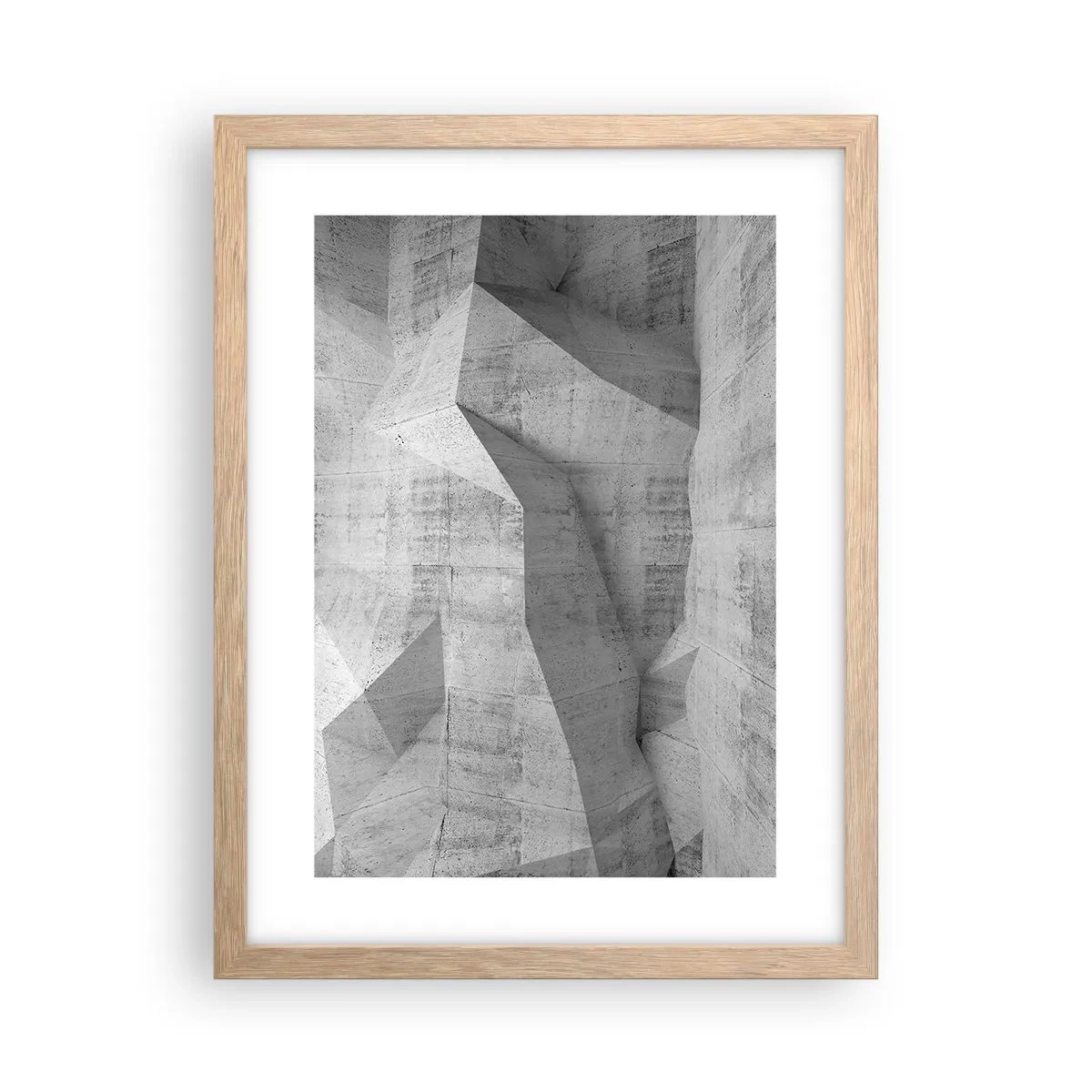 Póster en marco roble claro - Un verdadero desafío - 30x40 cm