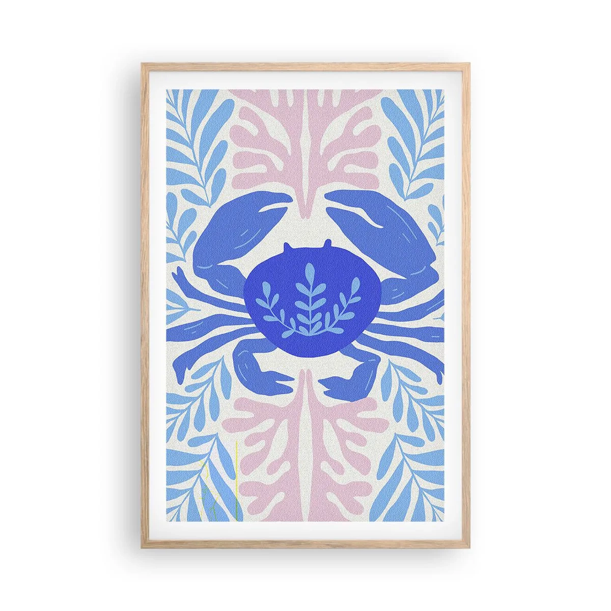 Póster en marco roble claro - Como una flor de mar - 61x91 cm