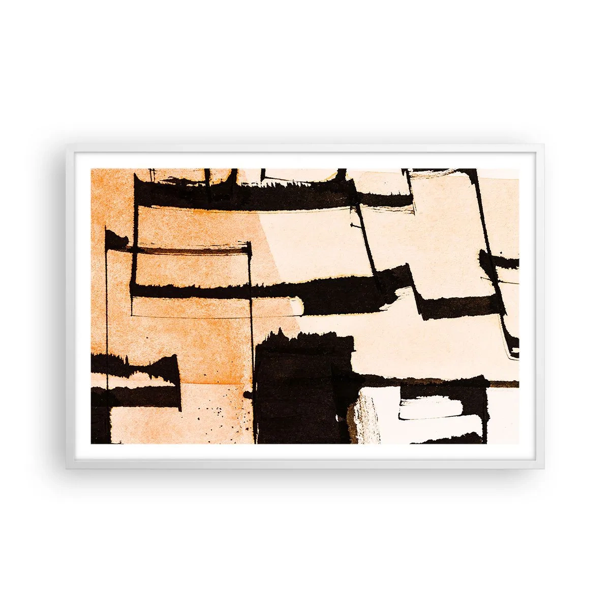 Póster en marco blanco - Aun así hay orden - 91x61 cm