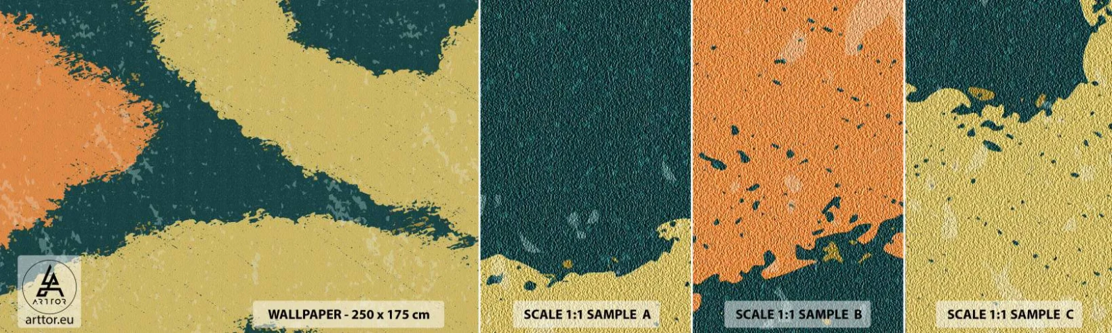 Muestra De Fotomural Standard Eco - Abstracción - a cámara lenta - Abstracción, Pedazo, Envejecido - 100x30 cm