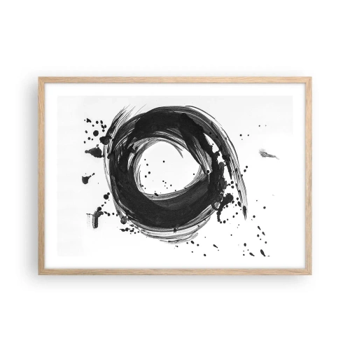 Póster en marco roble claro - El torbellino de la creación - 70x50 cm