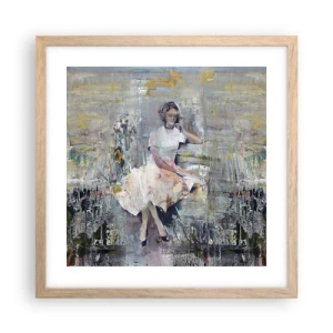 Póster en marco roble claro - Clásica y moderna - 40x40 cm