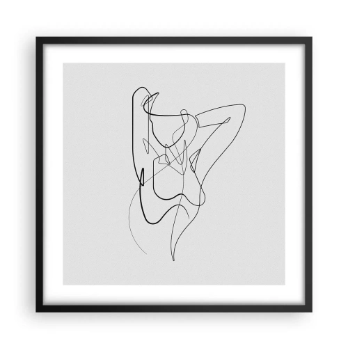 Póster en marco negro - Realmente, tal y como eres - 50x50 cm
