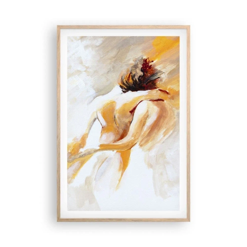 Póster en marco roble claro - En un cielo de cercanía - 61x91 cm