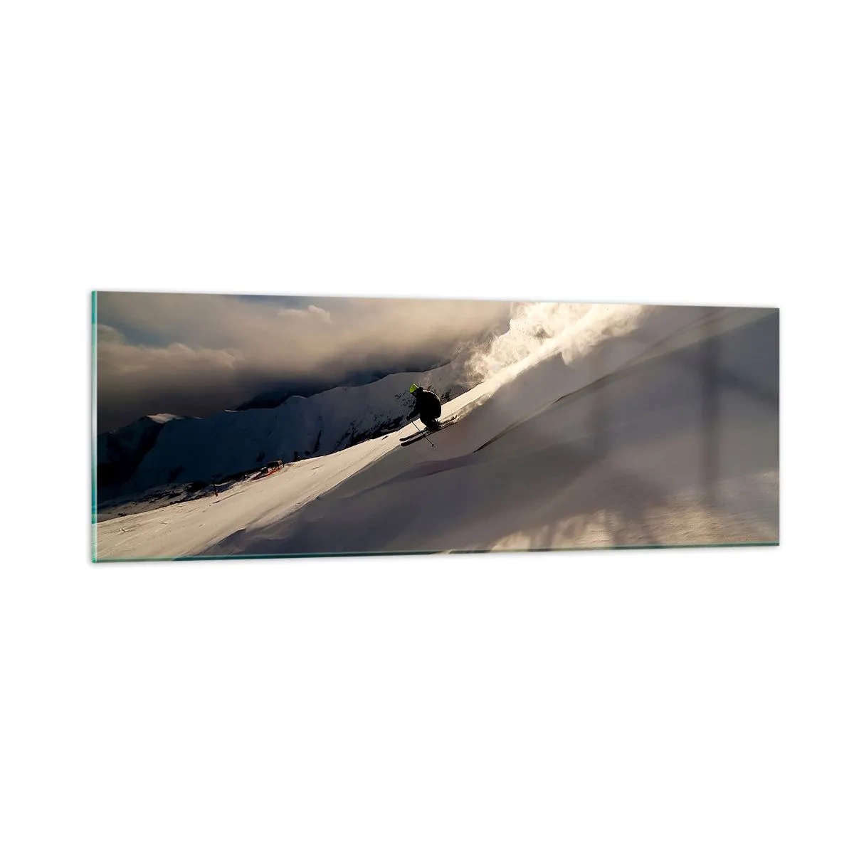 Cuadro sobre vidrio - Impresiones sobre Vidrio - Reto de montaña asumido - 90x30 cm