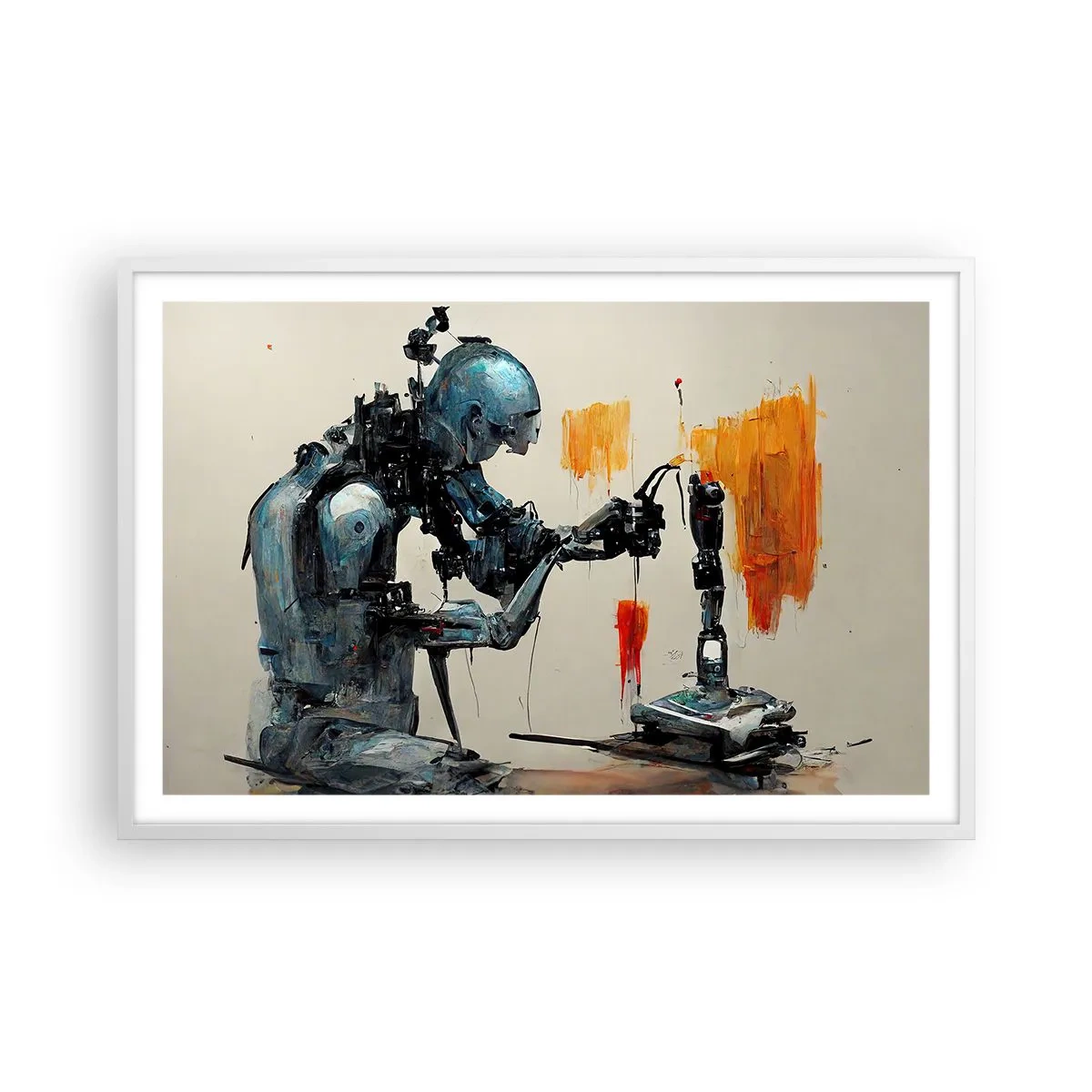 Póster en marco blanco - Próximamente... - 91x61 cm