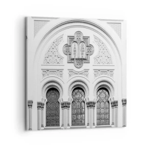 Cuadro sobre lienzo - Impresión de Imagen - En la frontera de las culturas - 60x60 cm