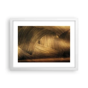 Póster en marco blanco - En un laberinto de oro - 40x30 cm