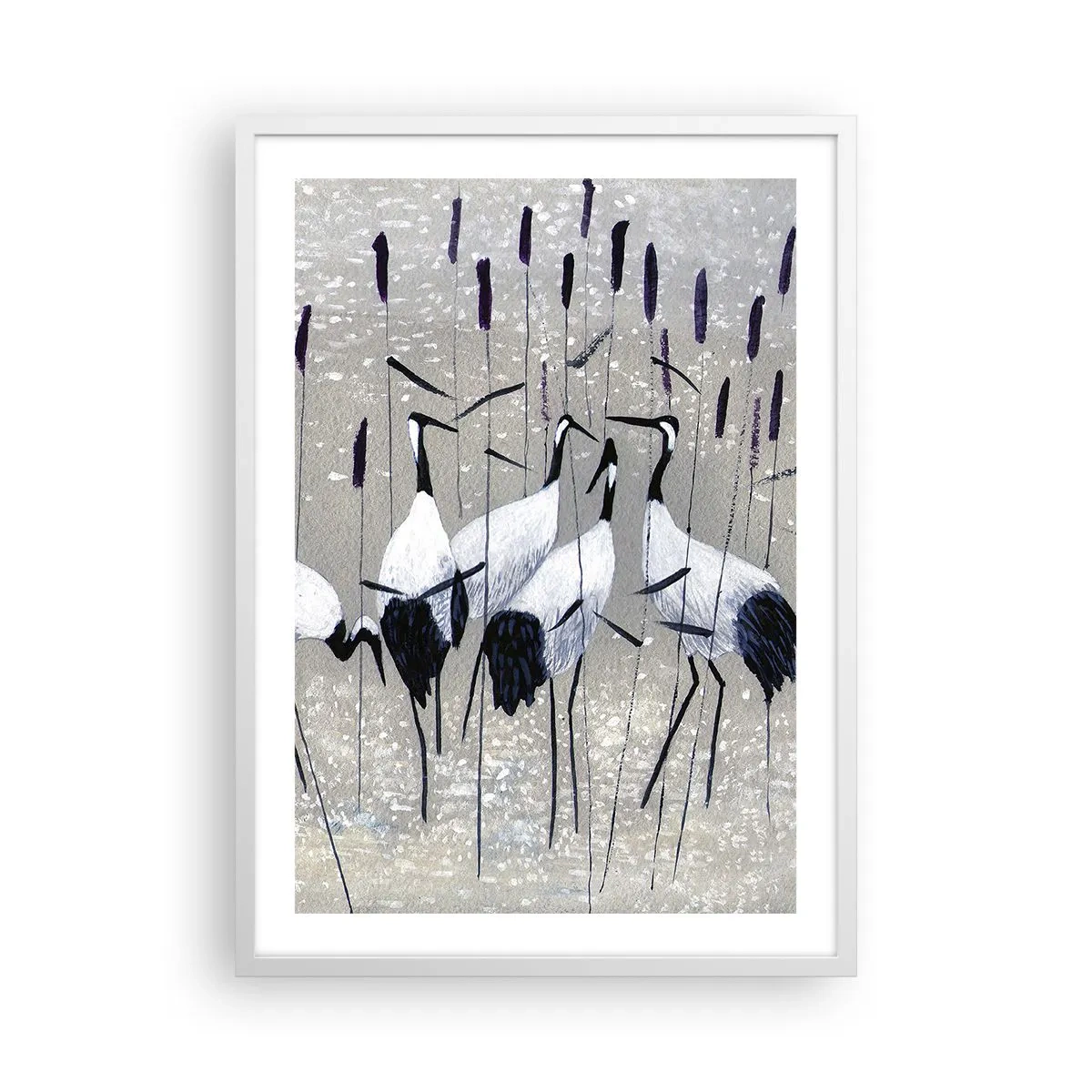 Póster en marco blanco - Entre los suyos - 50x70 cm