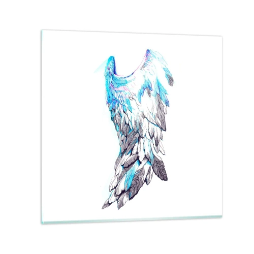 Cuadro sobre vidrio - Impresiones sobre Vidrio - Necesito alas - 50x50 cm