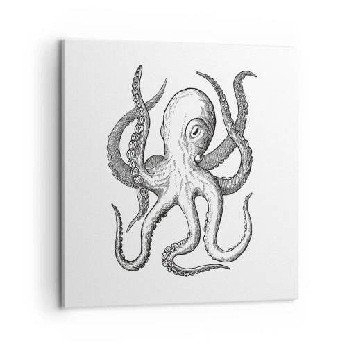 Cuadro sobre lienzo - Impresión de Imagen - Bailando con olas - 50x50 cm