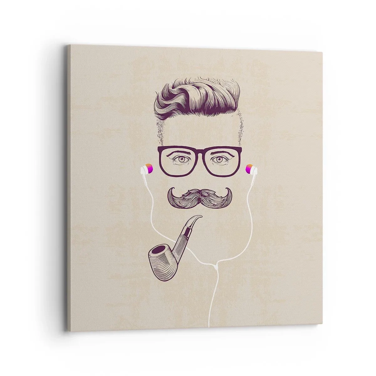Cuadro sobre lienzo - Impresión de Imagen - Moda masculina - 70x70 cm