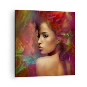 Cuadro sobre lienzo - Impresión de Imagen - Más hermosa que un arco iris, tan delicada como la niebla - 50x50 cm
