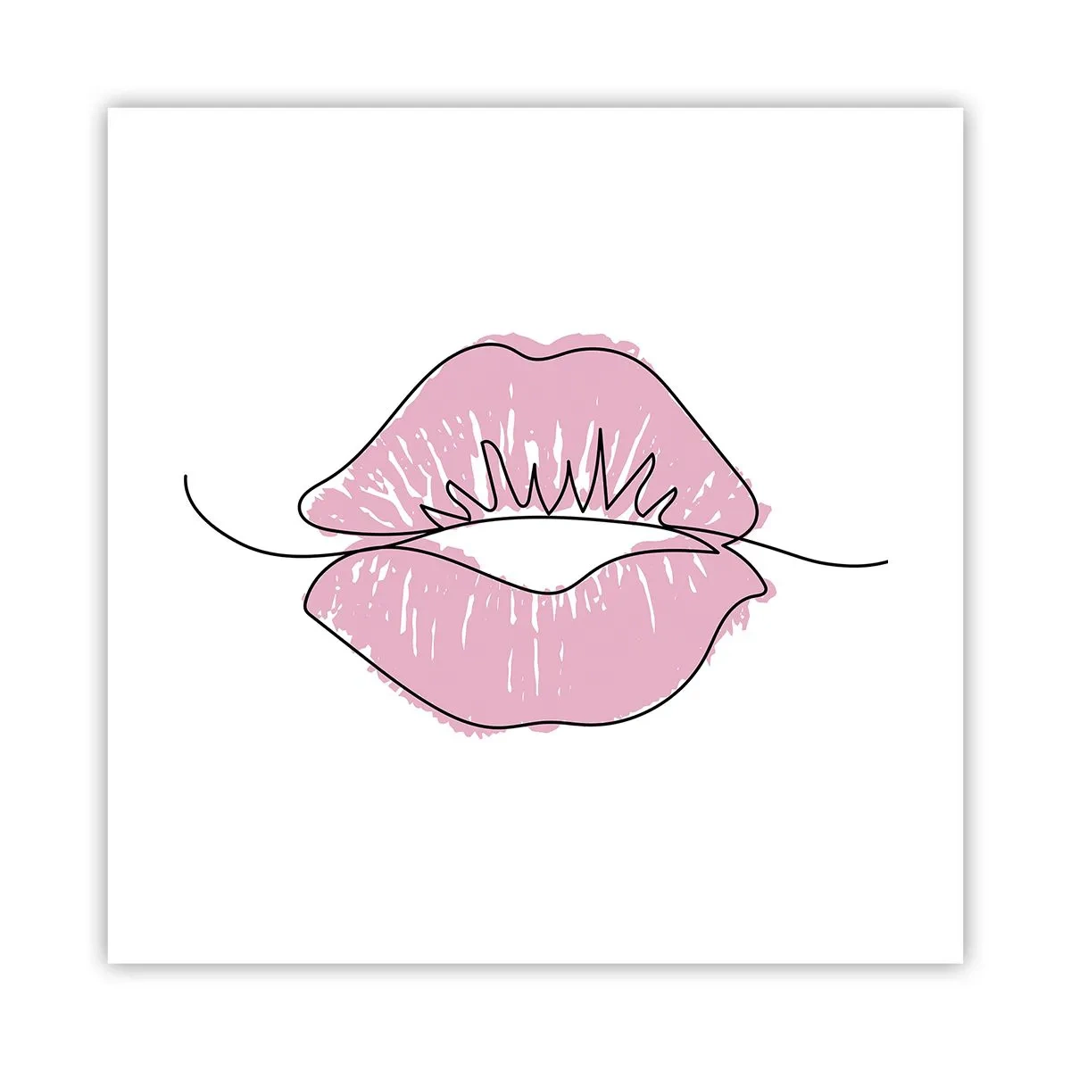 Póster - ¿Listo para un beso? - 40x40 cm
