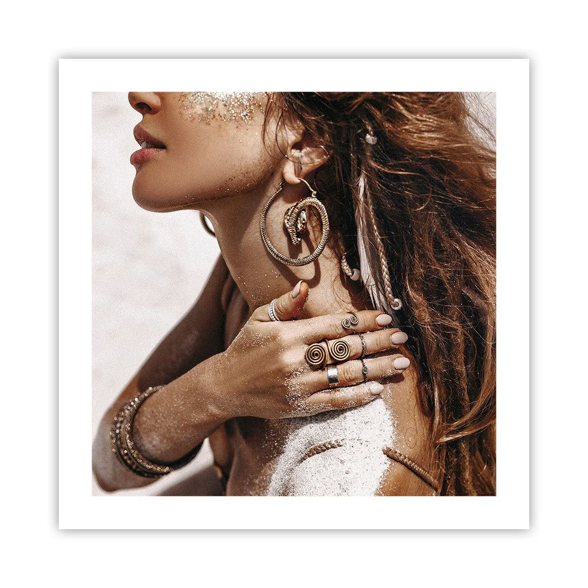 Póster - Reina de la playa salvaje - 50x50 cm