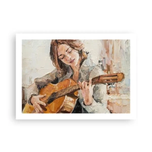 Póster - Concierto de guitarra y corazón joven - 70x50 cm