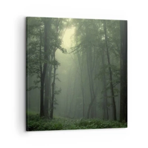 Cuadro sobre lienzo - Impresión de Imagen - Antes de que se despierte el bosque - 60x60 cm