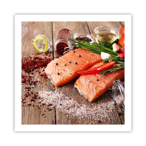 Póster - Una aventura noruega en la cocina - 60x60 cm