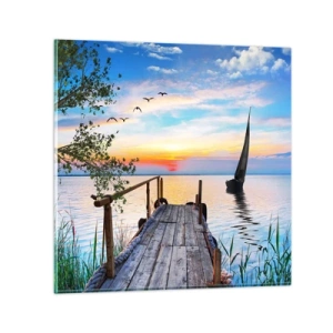 Cuadro sobre vidrio - Impresiones sobre Vidrio - Que llegue la noche - 50x50 cm