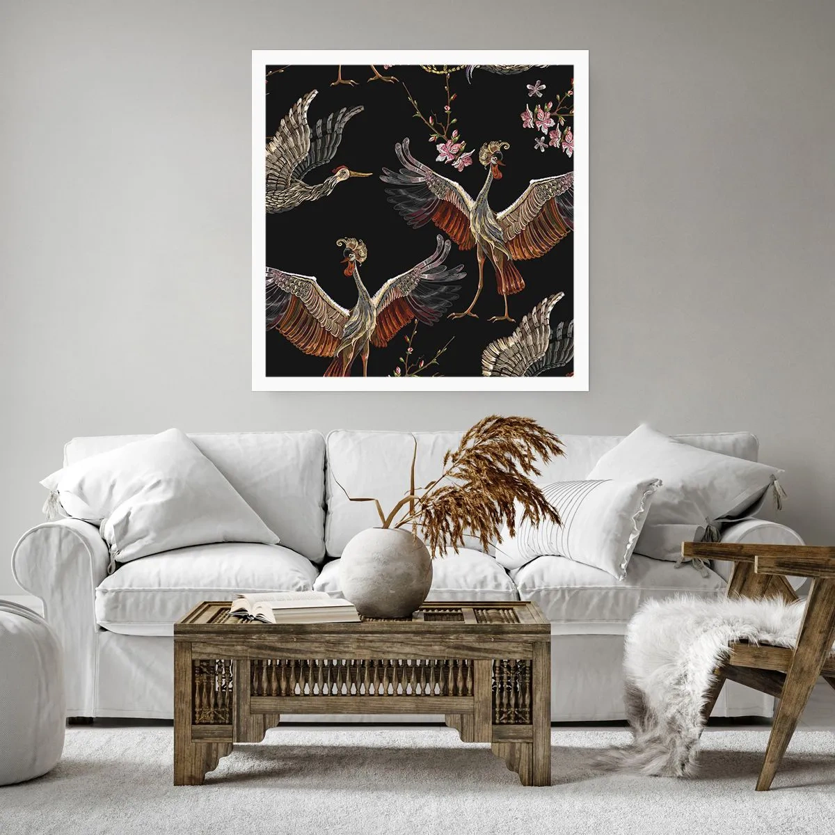 Póster - Aves de cuento de hadas - 50x50 cm